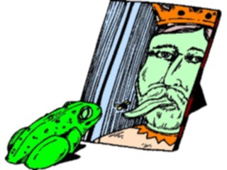 Sticker Custom Preview Image #112425 Science Fiction Frog Mirror