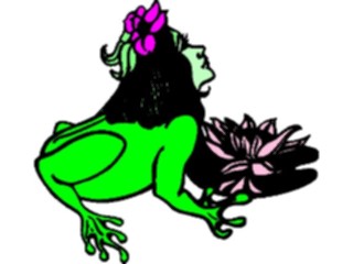 Sticker Custom Preview Image #112427 Science Fiction Frog Woman