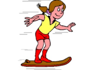 Sticker Custom Preview Image #112429 Science Fiction Future Girlon Skateboard