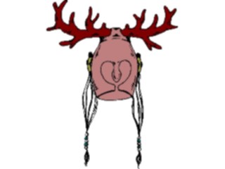 Sticker Custom Preview Image #112481 Science Fiction Helmetwith Antlers