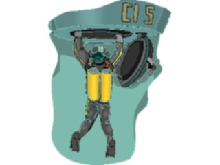Sticker Custom Preview Image #112523 Science Fiction Man Leaving Airlock
