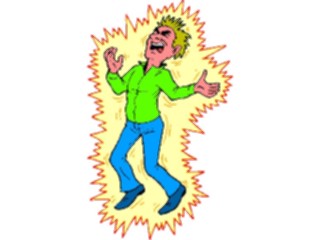 Sticker Custom Preview Image #112529 Science Fiction Man Zapped