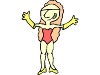 Sticker Custom Preview Image #112740 Science Fiction Mutant Female04
