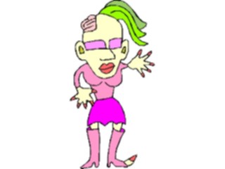 Sticker Custom Preview Image #112774 Science Fiction Mutant Female38