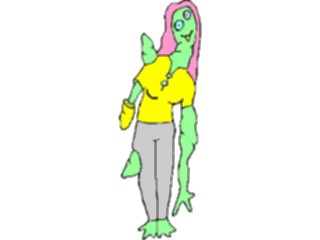Sticker Custom Preview Image #112783 Science Fiction Mutant Female47