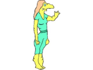 Sticker Custom Preview Image #112793 Science Fiction Mutant Female57