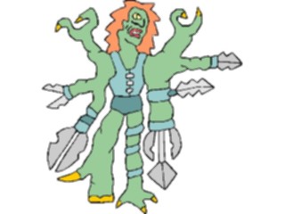 Sticker Custom Preview Image #113010 Science Fiction Mutant Warrior35