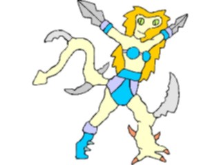 Sticker Custom Preview Image #113012 Science Fiction Mutant Warrior37