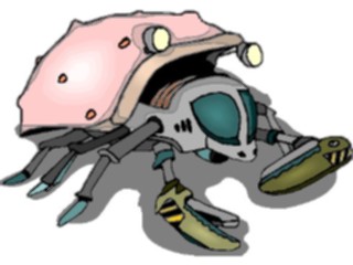 Sticker Custom Preview Image #113185 Science Fiction Robot Crab1