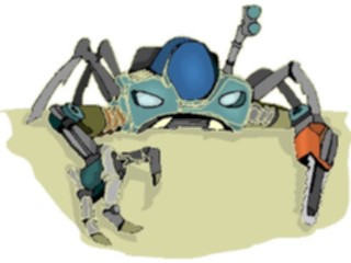 Sticker Custom Preview Image #113186 Science Fiction Robot Crab2
