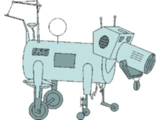 Sticker Custom Preview Image #113194 Science Fiction Robot Dog2