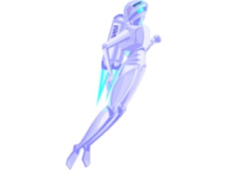 Sticker Custom Preview Image #113200 Science Fiction Robot Flying2