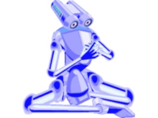 Sticker Custom Preview Image #113227 Science Fiction Robot Sitting3