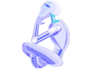 Sticker Custom Preview Image #113231 Science Fiction Robot Thinking