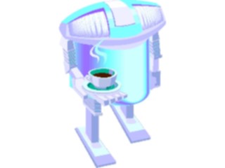 Sticker Custom Preview Image #113248 Science Fiction Robotwith Coffee