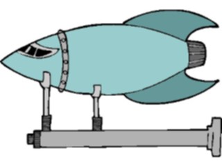 Sticker Custom Preview Image #113254 Science Fiction Rocket Model