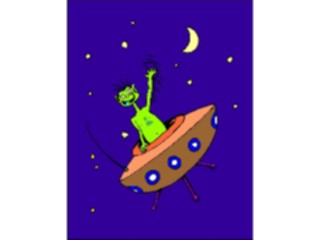 Sticker Custom Preview Image #113483 Science Fiction Space Alien Waving3