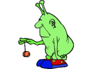 Sticker Custom Preview Image #113488 Science Fiction Space Alienwith Toy