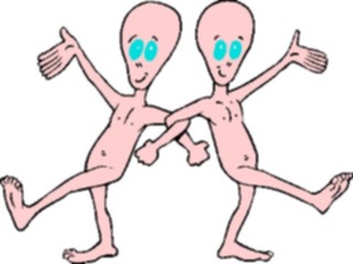Sticker Custom Preview Image #113491 Science Fiction Space Aliens Dancing1