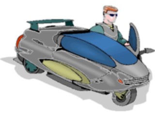 Sticker Custom Preview Image #113531 Science Fiction Space Motorcycle