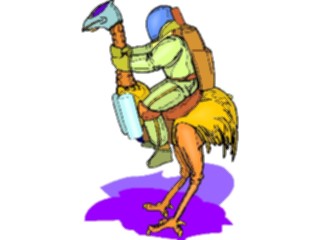 Sticker Custom Preview Image #113532 Science Fiction Space Ostrich