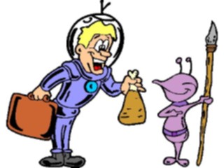 Sticker Custom Preview Image #113537 Science Fiction Space Salesman