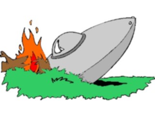 Sticker Custom Preview Image #113618 Science Fiction Space Ship Crashed2