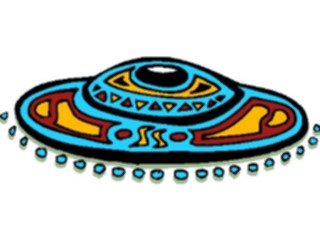 Sticker Custom Preview Image #113628 Science Fiction Space Ship Tribal Design