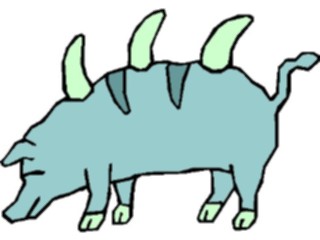 Sticker Custom Preview Image #113704 Science Fiction Spiked Pig