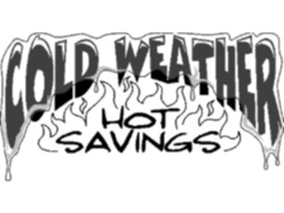 Sticker Custom Preview Image #113884 Seasons Weather Advertising Cold Weather Hot Savings