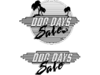 Sticker Custom Preview Image #113887 Seasons Weather Advertising Dog Days Sale Title