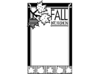 Sticker Custom Preview Image #113901 Seasons Weather Advertising Fall Into Fashion Frame