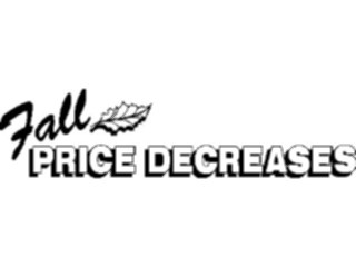 Sticker Custom Preview Image #113903 Seasons Weather Advertising Fall Price Decreases