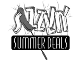 Sticker Custom Preview Image #113962 Seasons Weather Advertising Sizzlin Summer Deals