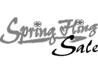 Sticker Custom Preview Image #113975 Seasons Weather Advertising Spring Fling Sale