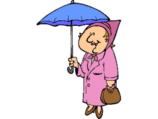 Sticker Custom Preview Image #114463 Seasons Weather Other Womanwith Umbrella