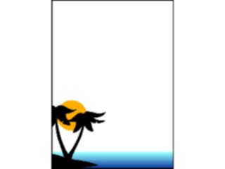 Sticker Custom Preview Image #114500 Seasons Weather Summer Beach Scene Frame