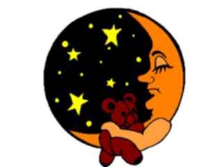 Sticker Custom Preview Image #114669 Seasons Weather Sun Moon Moon Teddy Bear