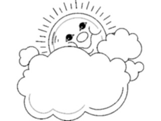 Sticker Custom Preview Image #114898 Seasons Weather Sun Moon Sun Clouds Frame1