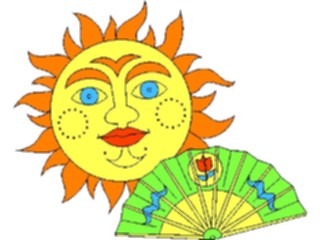 Sticker Custom Preview Image #114901 Seasons Weather Sun Moon Sun Fan