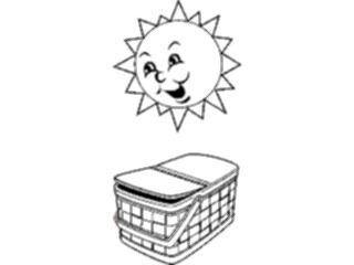 Sticker Custom Preview Image #114912 Seasons Weather Sun Moon Sun Picnic Basket