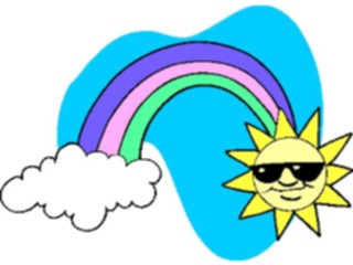 Sticker Custom Preview Image #114913 Seasons Weather Sun Moon Sun Rainbow