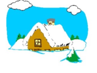 Sticker Custom Preview Image #114935 Seasons Weather Winter Cabinin Snow