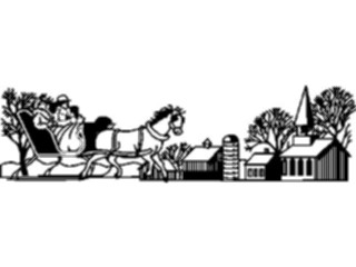 Sticker Custom Preview Image #114962 Seasons Weather Winter Sleigh Ride