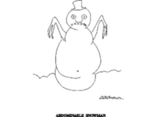 Sticker Custom Preview Image #115055 Seasons Weather Winter Snowman Abdominable