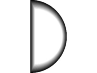 Sticker Custom Preview Image #116056 Shapes Simple Circle Half2