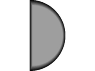 Sticker Custom Preview Image #116057 Shapes Simple Circle Half3