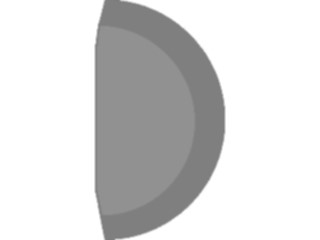 Sticker Custom Preview Image #116058 Shapes Simple Circle Half4