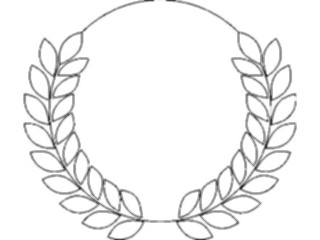 Sticker Custom Preview Image #116063 Shapes Simple Circle Leaves1