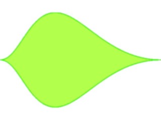 Sticker Custom Preview Image #116193 Shapes Simple Leaf2